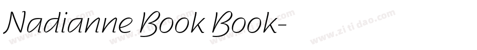 Nadianne Book Book字体转换